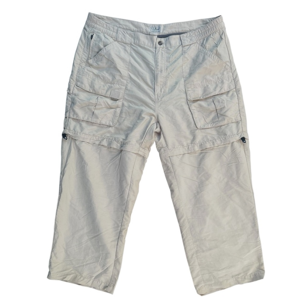 🧭 L.L.Bean Men’s Zip-Off Cargo Hiking‎ Pants Convertible Nylon L Reg